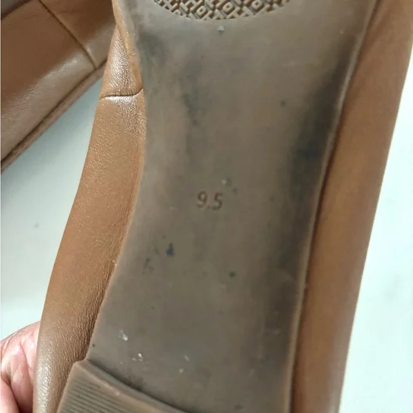 TORY BURCH•tan leather ballet flats 9.5 EUC - Picture 6 of 11